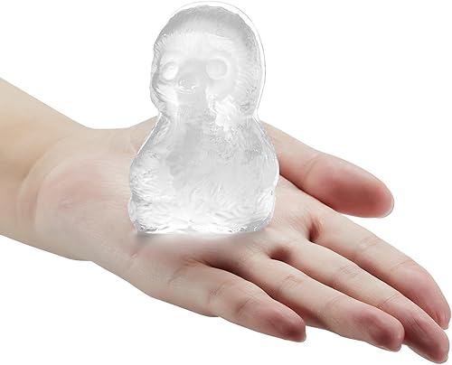 Vista 18 de Molde 3D para cubitos de hielo para perro salchicha, 4 agujeros, forma divertida, bandeja grande para cubitos de hielo para whisky, cóctel, bourbon