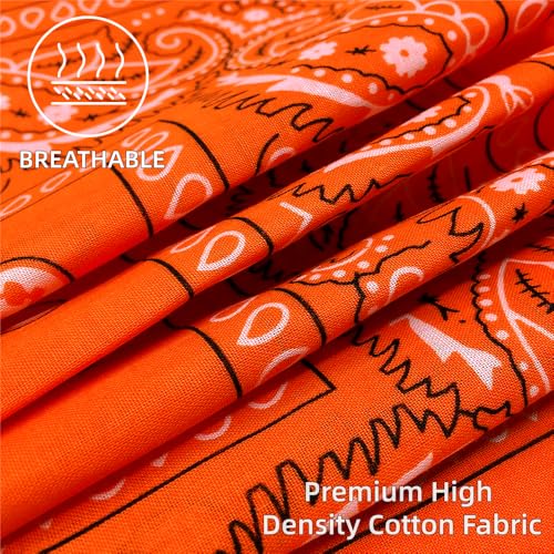 Image of 12 Pack Paisley Bandanas, Vintage Mix, 22*22in /55*55cm
