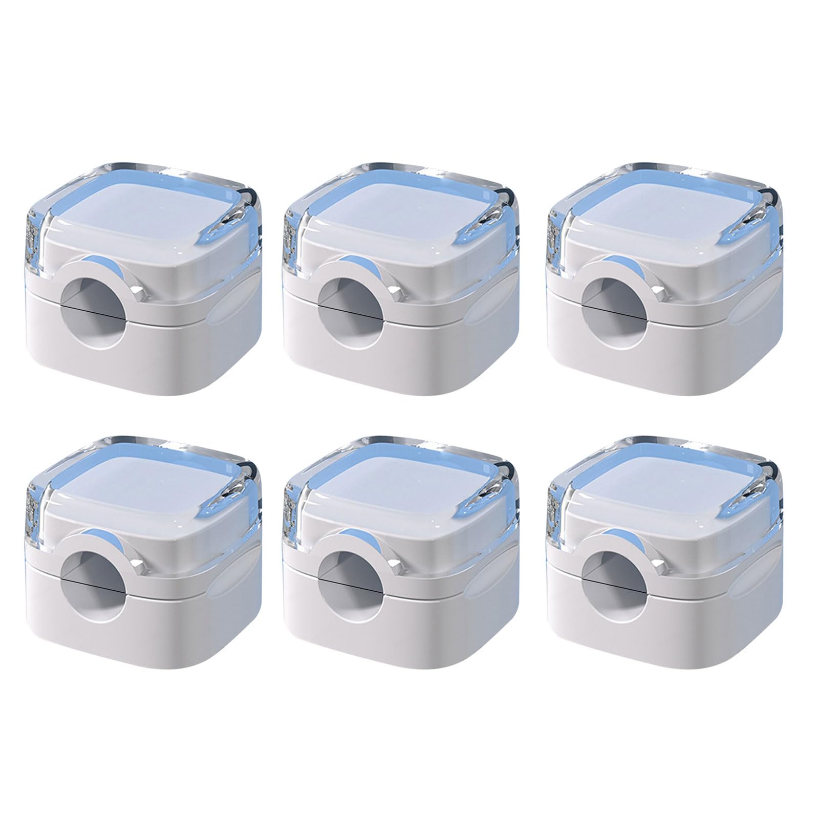 Rgybao White 6Pcs Cable Clips Cable Holders For Neat Wire Arrangement On Desks And Nightstands Clips