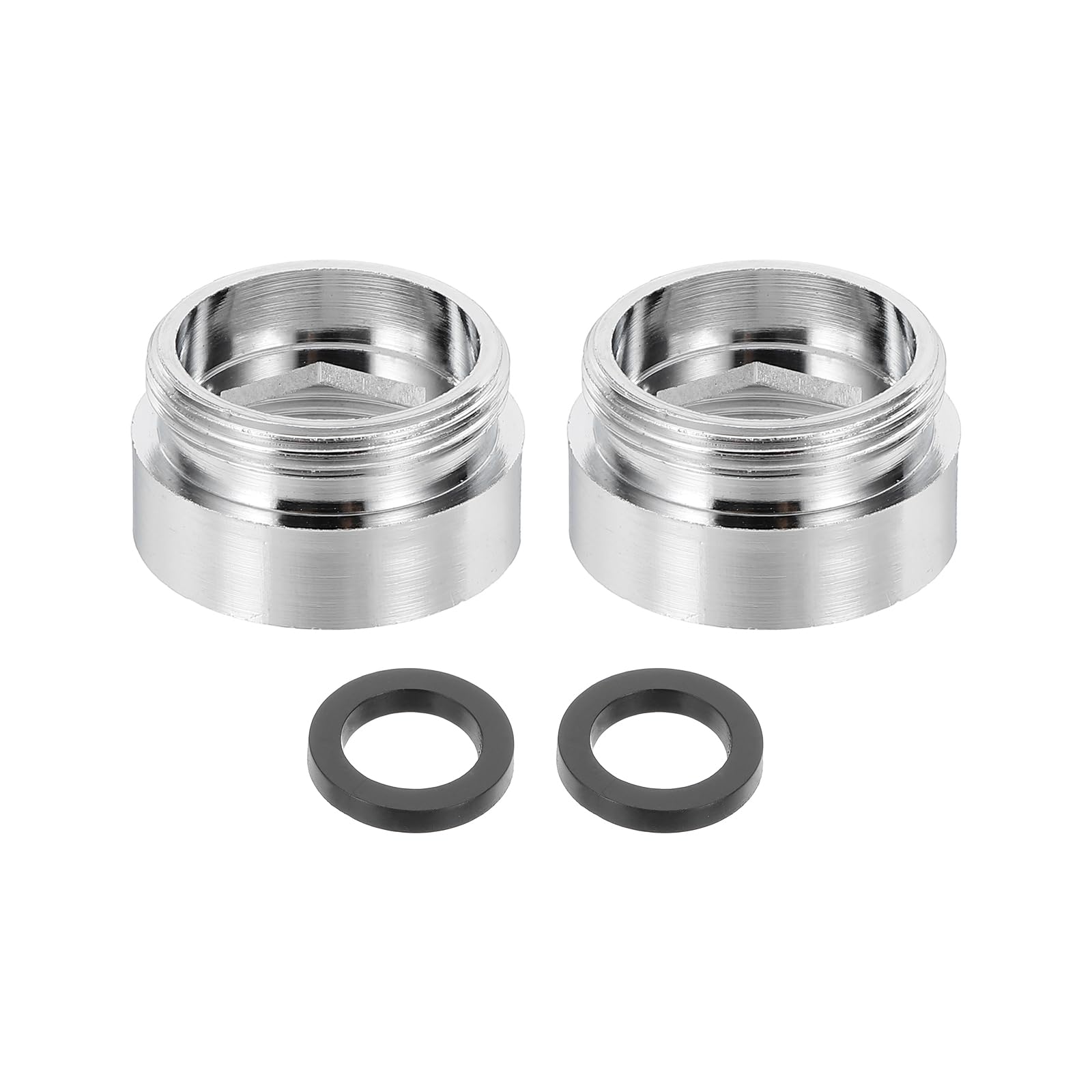 sourcing map 2Pcs Faucet Aerator Adapter, M22 Female to M22 Male with Washer, 13mm Length