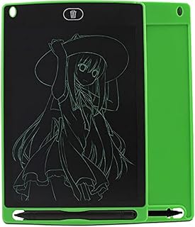 تابلت كتابة بشاشة LCD مقاس 8.5 بوصة محمول للكتابة الالكترونية والرسم والمذكرات مع قلم ستايلس هدية للاطفال والبالغين - ضمان لمدة عام واحد (اخضر