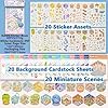 Amazon.com: QIYEELOO Sticker Book Activity, 20 Sets (1500+) DIY 3D ...