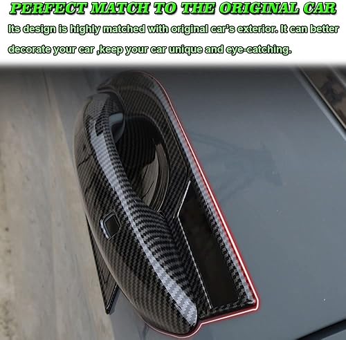 Miniatura 4 de BOYOUS 8 piezas de ABS cubierta exterior de la manija de la puerta de la manija de la puerta, marco del cuenco, accesorios de decoración para