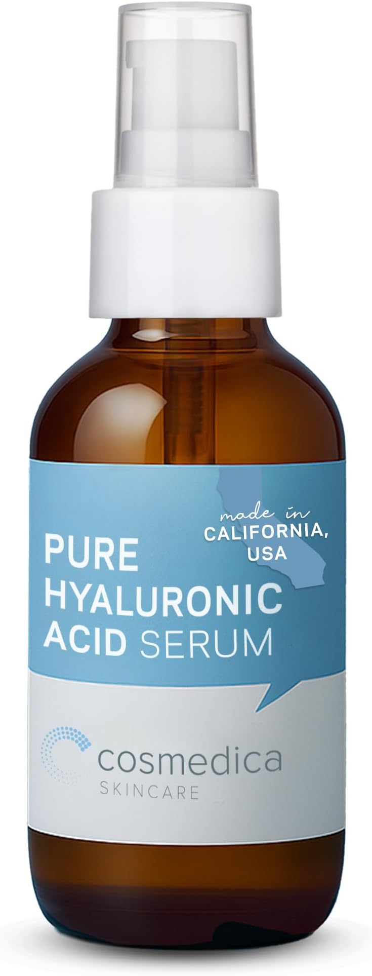 Cosmedica Hyaluronic Acid Serum for Skin – 4 Fl. Oz Hydrating Facial Moisturizer with Anti-Aging Skin Care Properties. Beauty and Skin Care