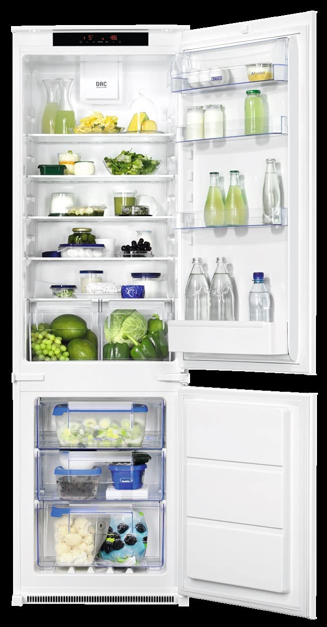 ZanussiBottom Mount Refrigerator, 273 Liter Combi Integration, Fast Freezing Function -ZBB28665SA, 1 Year Warranty
