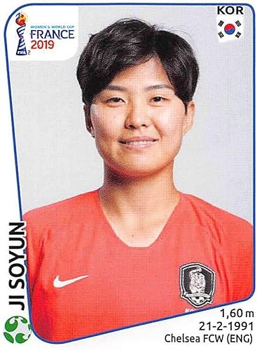 2019 Panini FIFA Women's World Cup France Album Stickers (Individual Sticker Only) Soccer #58 Ji Soyun Korea Republic 2 Inch by 2 12 Inch