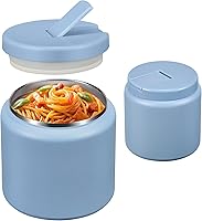 Vista 11 de Termo de sopa de 26 onzas para comida caliente para niños con tapa de hebilla, frasco de comida aislado al vacío de boca ancha a prueba de fugas