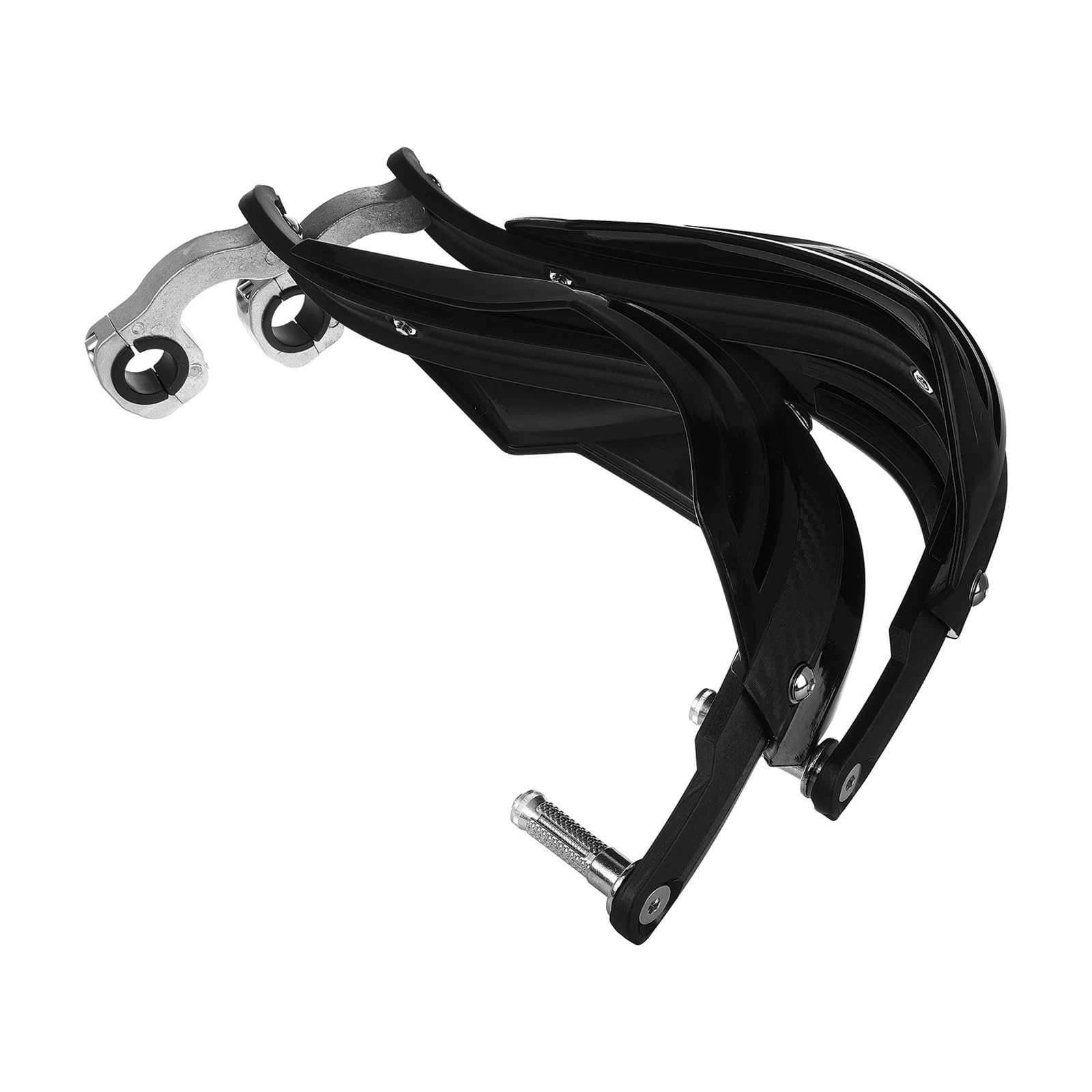 1 par de Protectores Manos Motocicleta plástico y Metal, protección contra el Viento los Impactos, Manillar Ajuste Universal