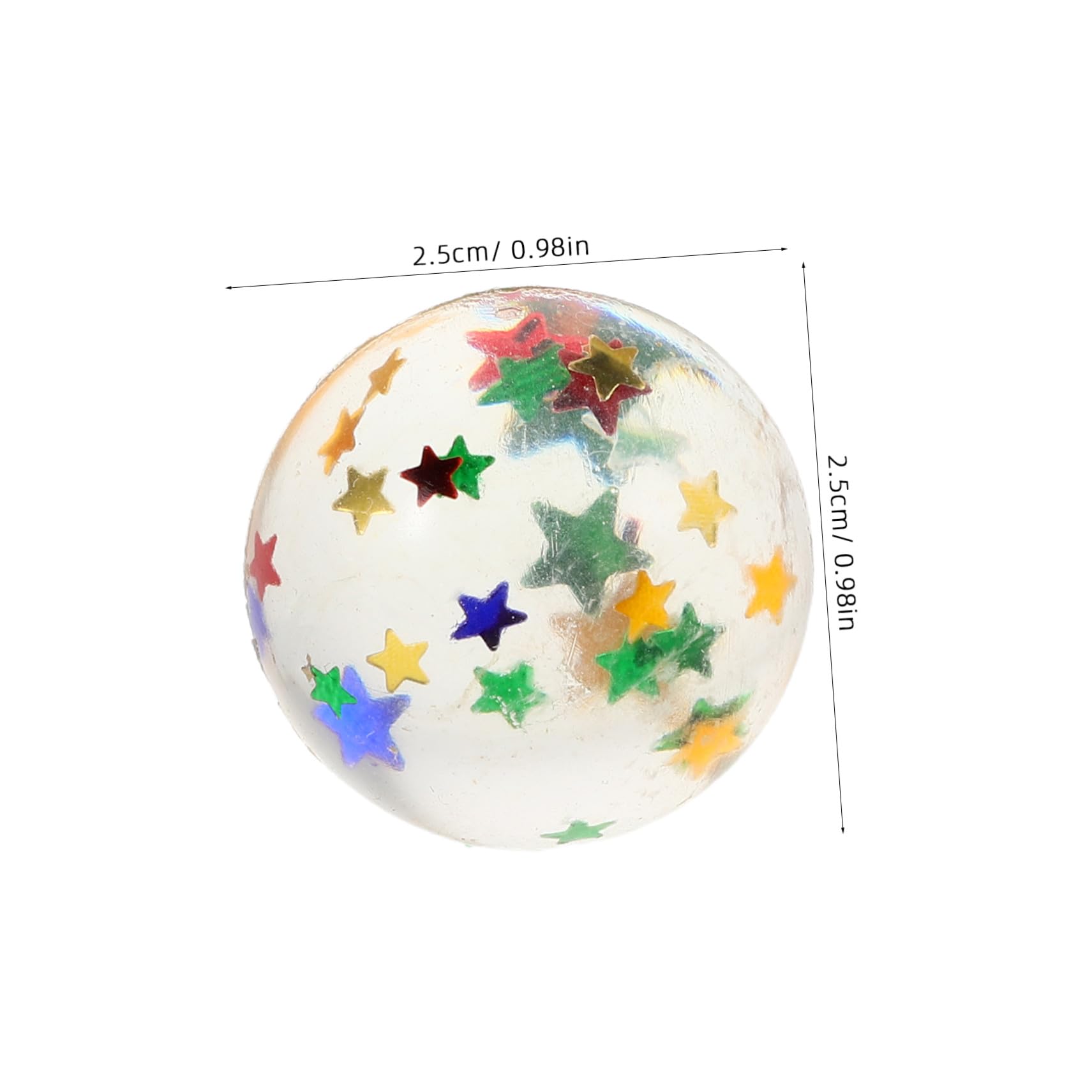 100 Piezas Bolas Rebotadoras Flotantes con Purpurina para Juguetes para Piscina y Playa para Actividades Acuáticas Verano