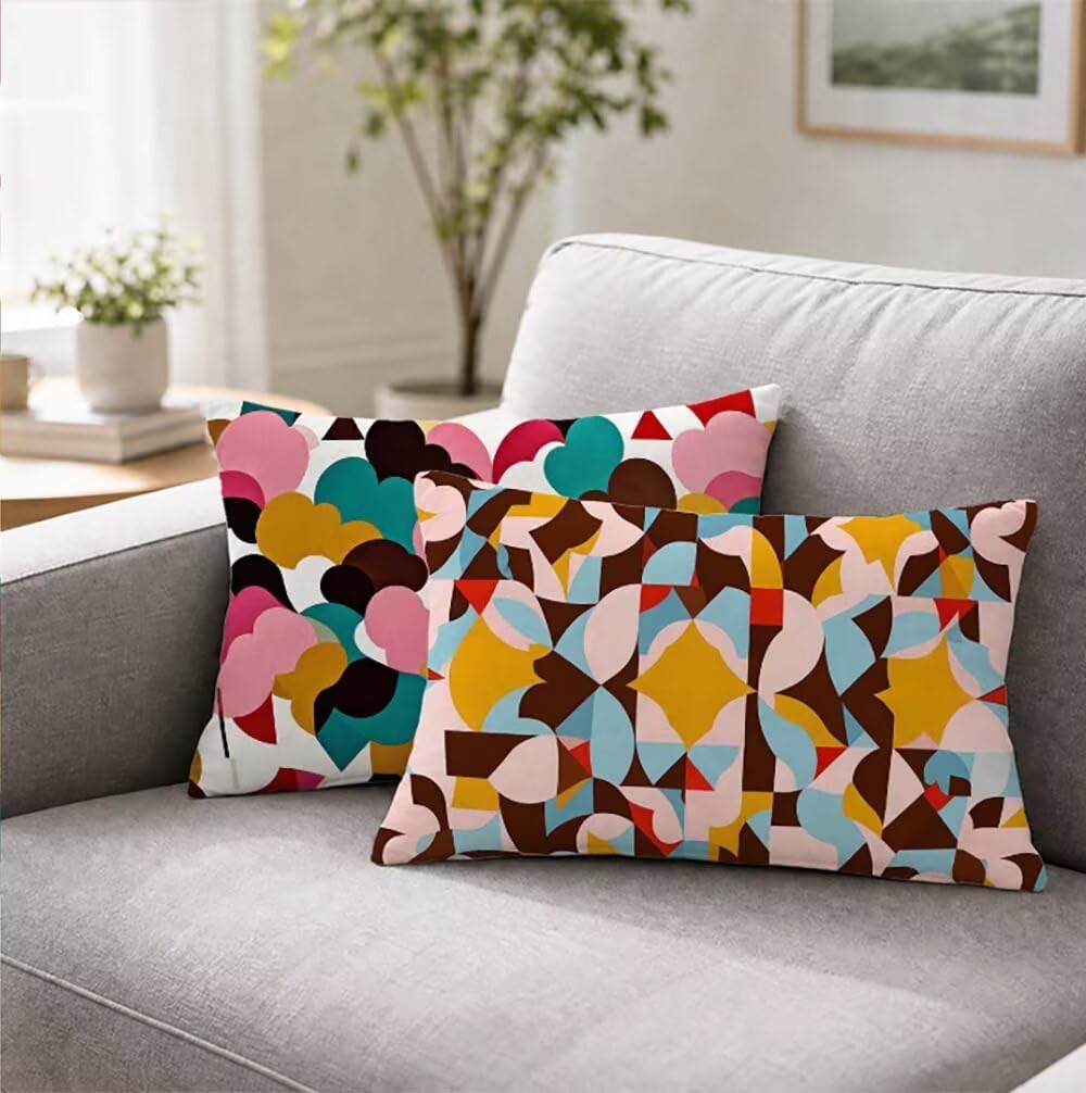 Zestaw 2 poszewek na poduszki, do salonu domowego 40 x 70 cm F-2885
