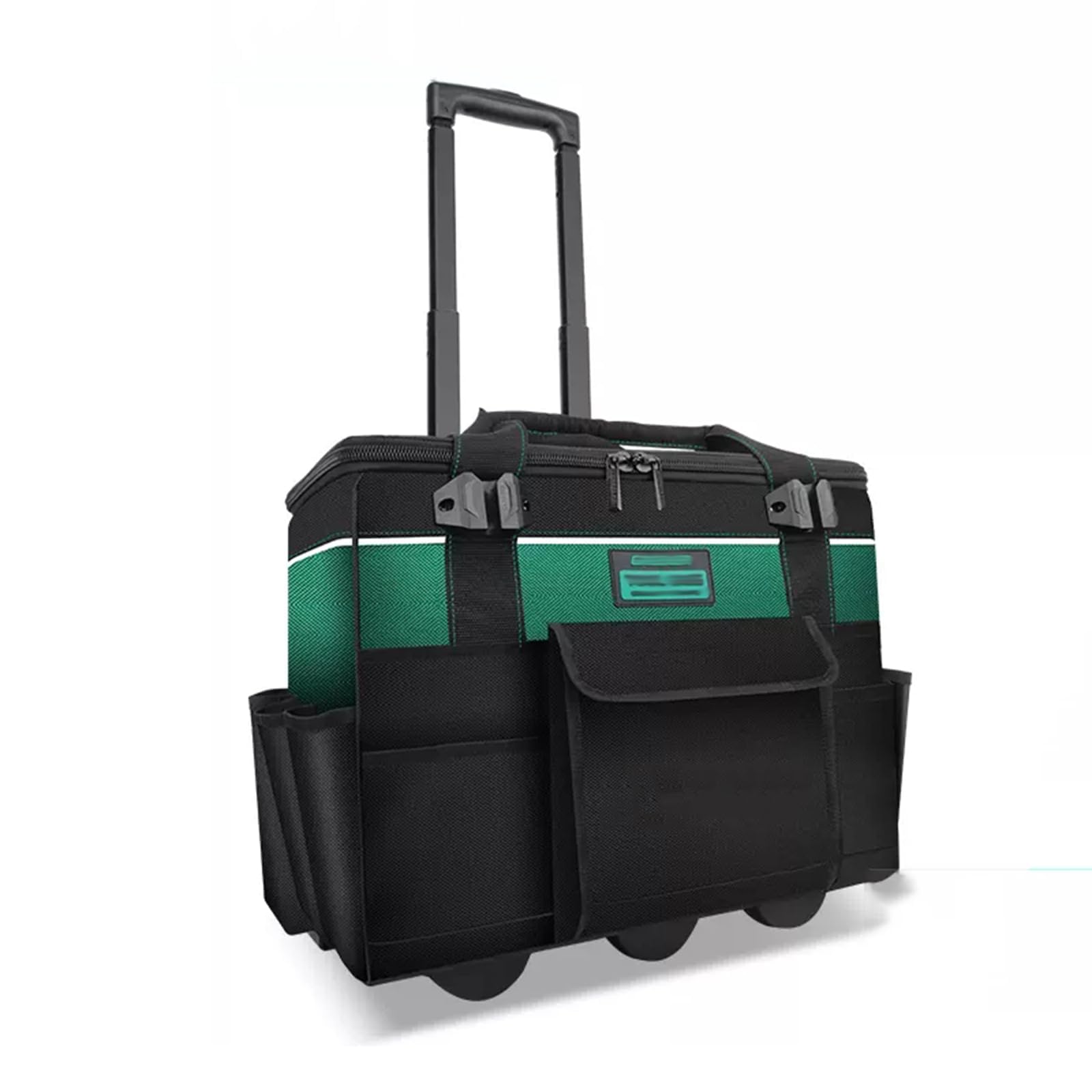 Bolsa de herramientas con ruedas, organizador de bolsa de herramientas de jardín para electricista, almacenamiento extraprofundo, duradera, para garaje, almacén y taller de reparación 46 * 24 * 36cm