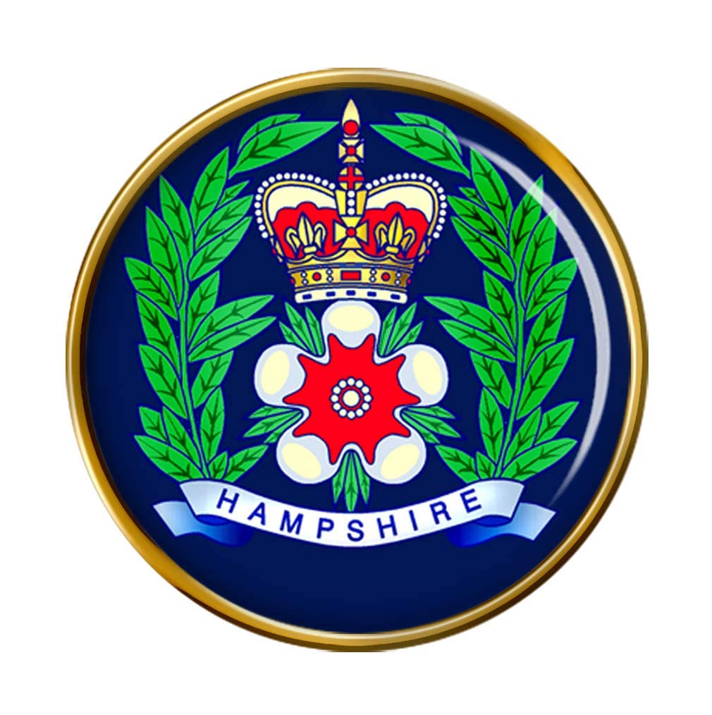 Giftshop Uk Men's Gold Hampshire Constabulary Pin Badge