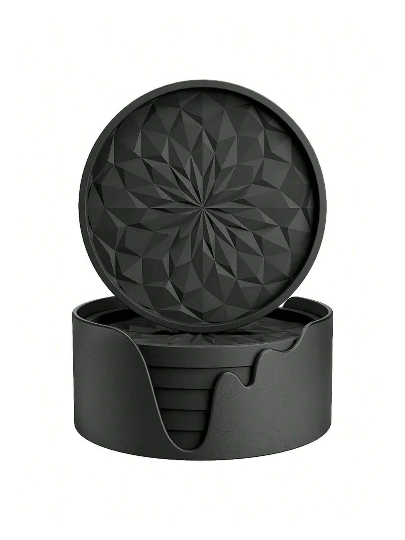 Posavasos Silicona 6 unids/Set Posavasos Redondos de Silicona Minimalistas de Color sólido Grueso con Soporte, Antideslizante y Resistente al Calor, Adecuado for Cocina, Mesa de Comedor, cafetería