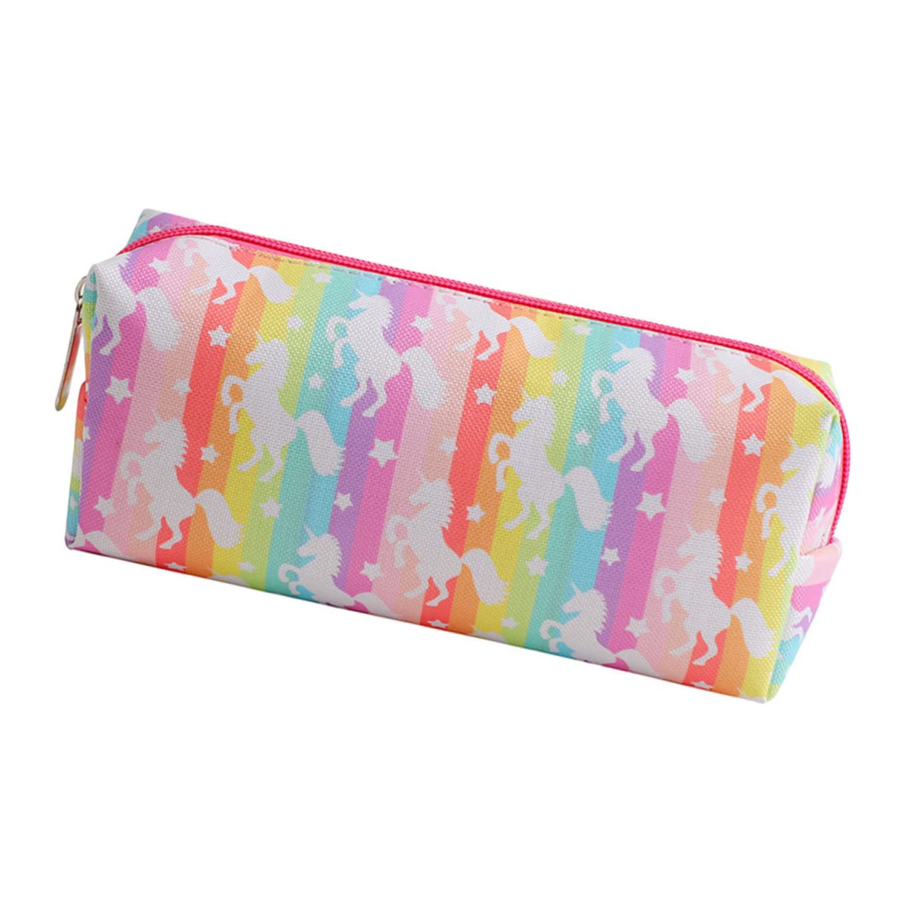 SHINEOFI 5piezas Estuche para Lápices De Dibujos Animados Gran Capacidad Bolso para Bolígrafos Portátil y Organizador De Útiles Escolares Diseño De Unicornio y Colores para Estudiantes