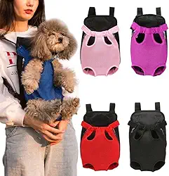 Canguru Mochila para Transporte de Pets – Alças Ajustáveis e Tecido Respirável, Uso Frontal ou Costas para Cães e Gatos com Conforto e Segurança