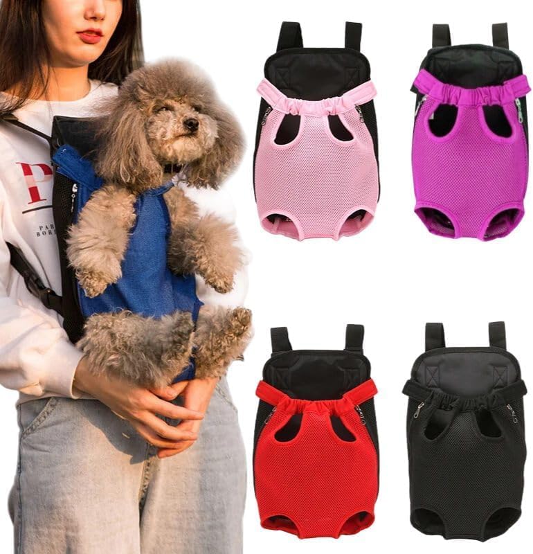 Canguru Mochila para Transporte de Pets – Alças Ajustáveis e Tecido Respirável, Uso Frontal ou Costas para Cães e Gatos com Conforto e Segurança