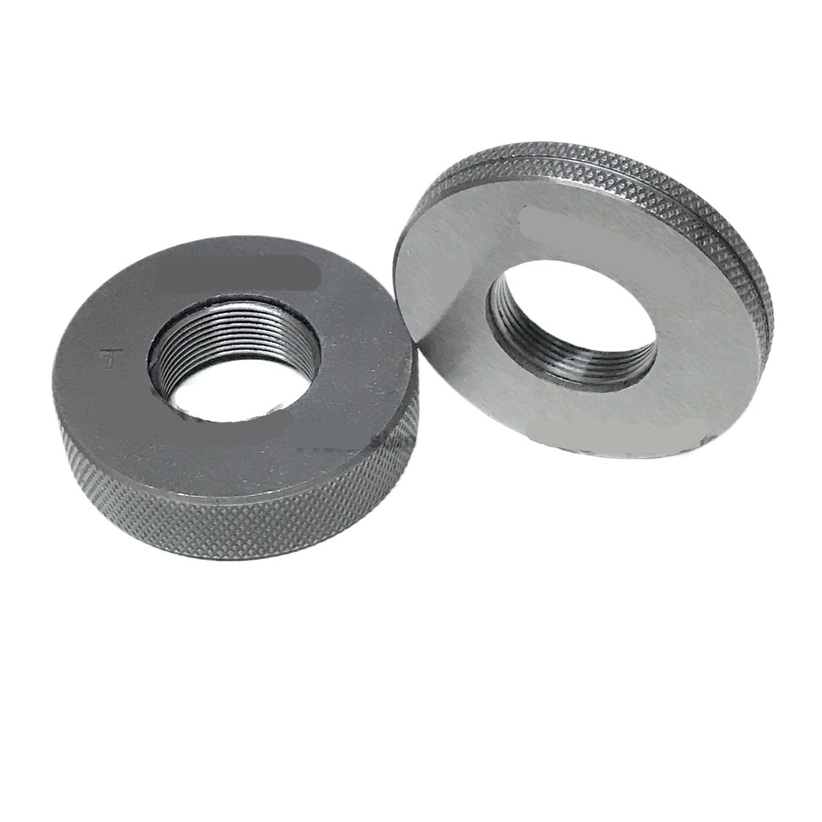 Lot de 2 jauges avec filetage métrique 6G de 2 pièces, les spécifications incluent M20 X2,5 X2 X1,5 et M20X1, calibre pass-stop TZ filetage fin(M20X1 6G)