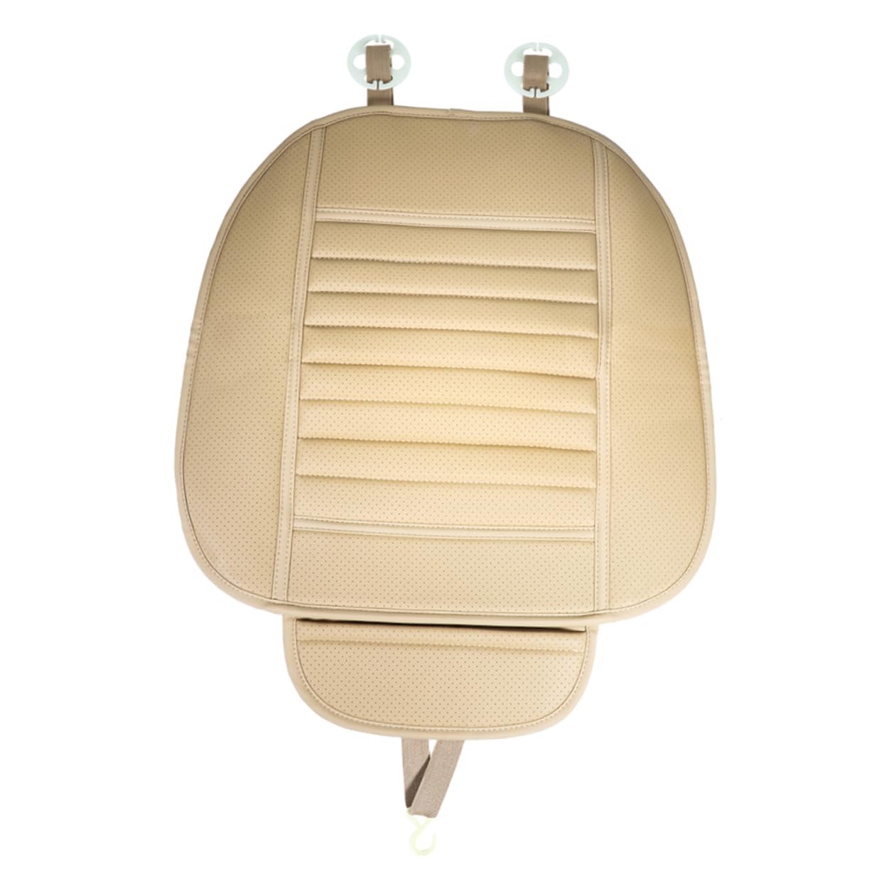 Holibanna Car Seat Cushion Cover Protector Non Slip Design for Front Seat Beige Comfortable Support for Protects Against and Wear