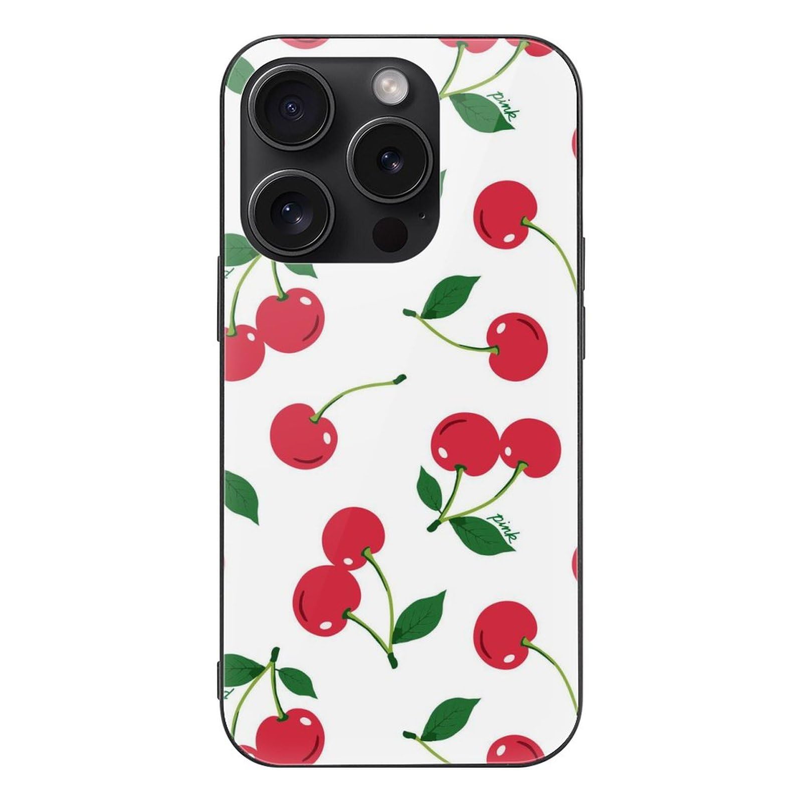 Amazon.co.jp: IPhone 15用スマホケース チェリー かわいい 果実 TPU+