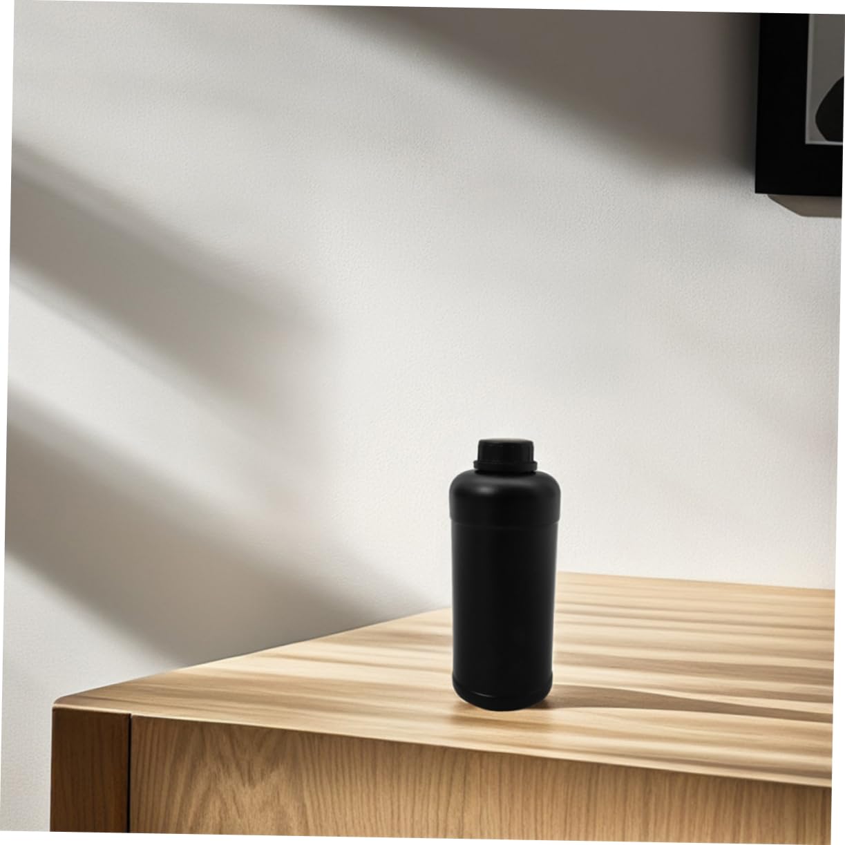 Botellas de Plástico 1000ml Negras, Frascos de Laboratorio para Muestras