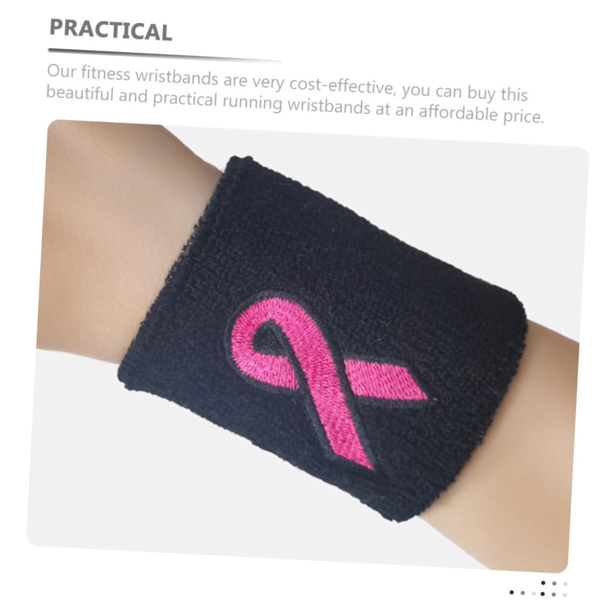 Toyvian Fascia Fasce da Polso Tutore da Polso Compressivo per Donna Supporti per Il Polso Fitness Graffe Polsino di Compressione Braccialetto Fitness Poliestere