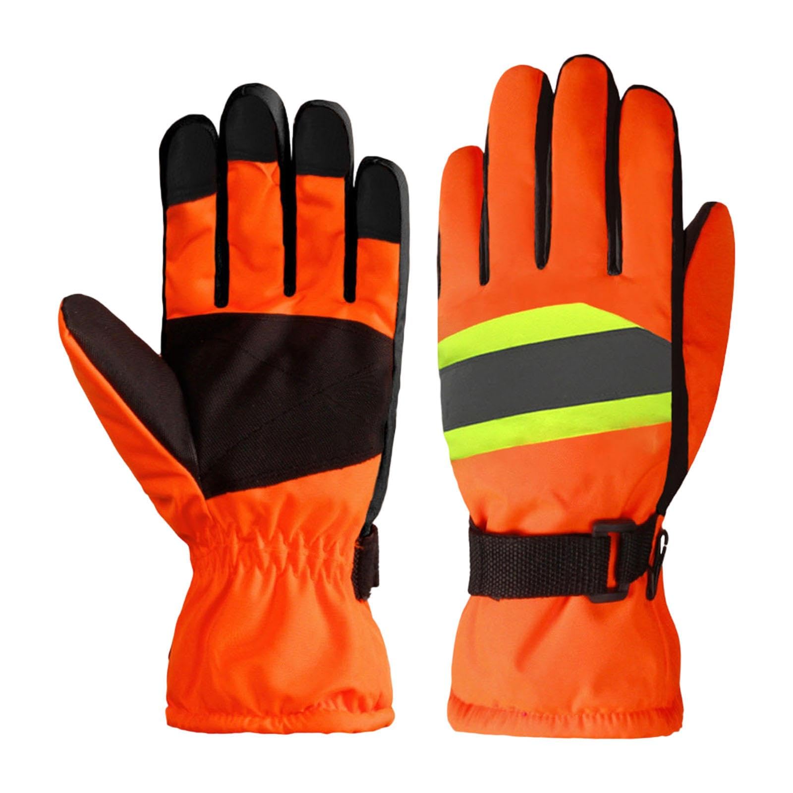 Colcolo Gants de travail d'hiver, gants thermiques, thermiquement, réfléchissants, de protection pour le travail, la course, les sports de plein, Style B