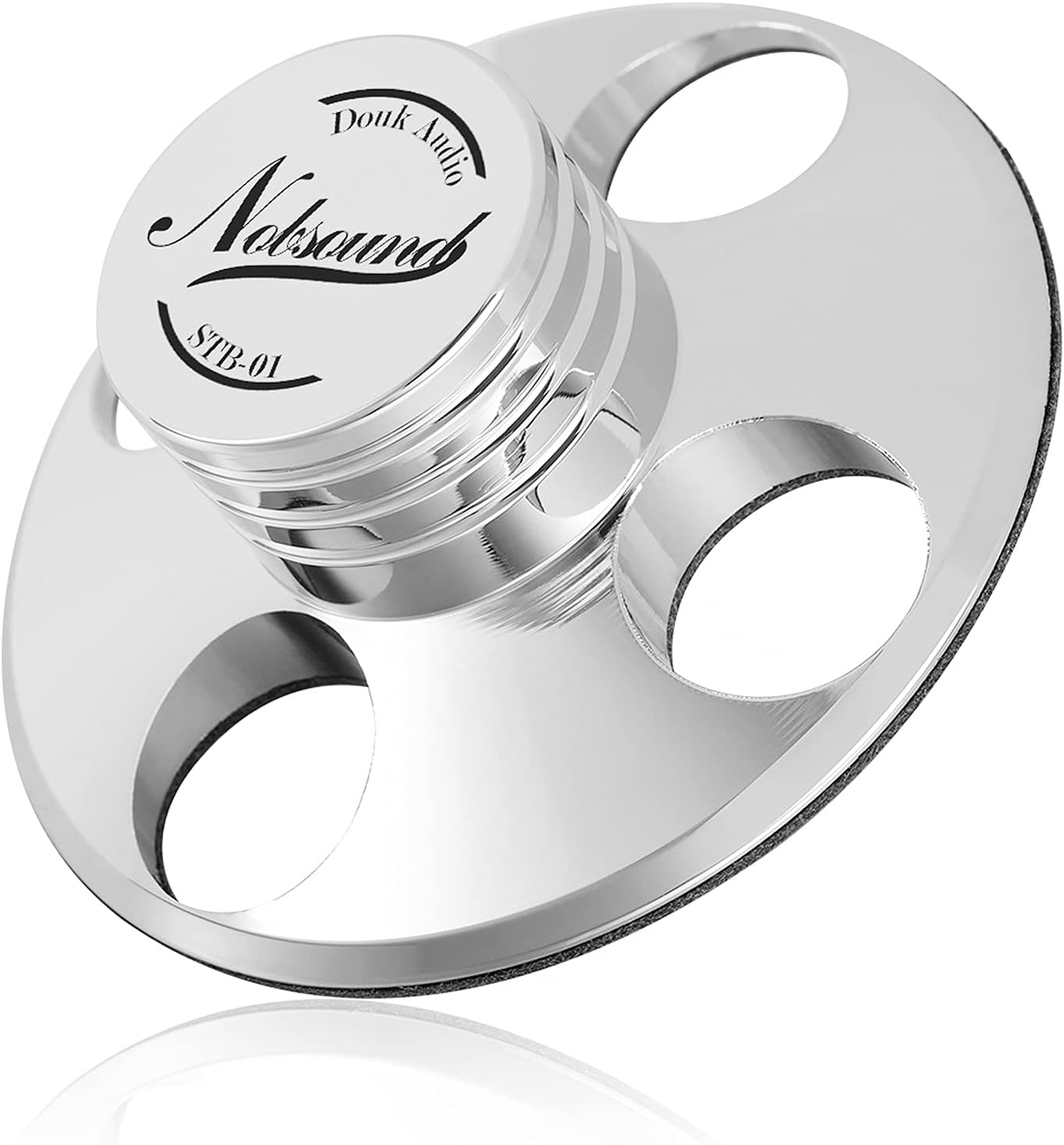STB-01 LP Vinyl Turntables Metal Disc Stabilizer Record Weight HiFi (Silver)