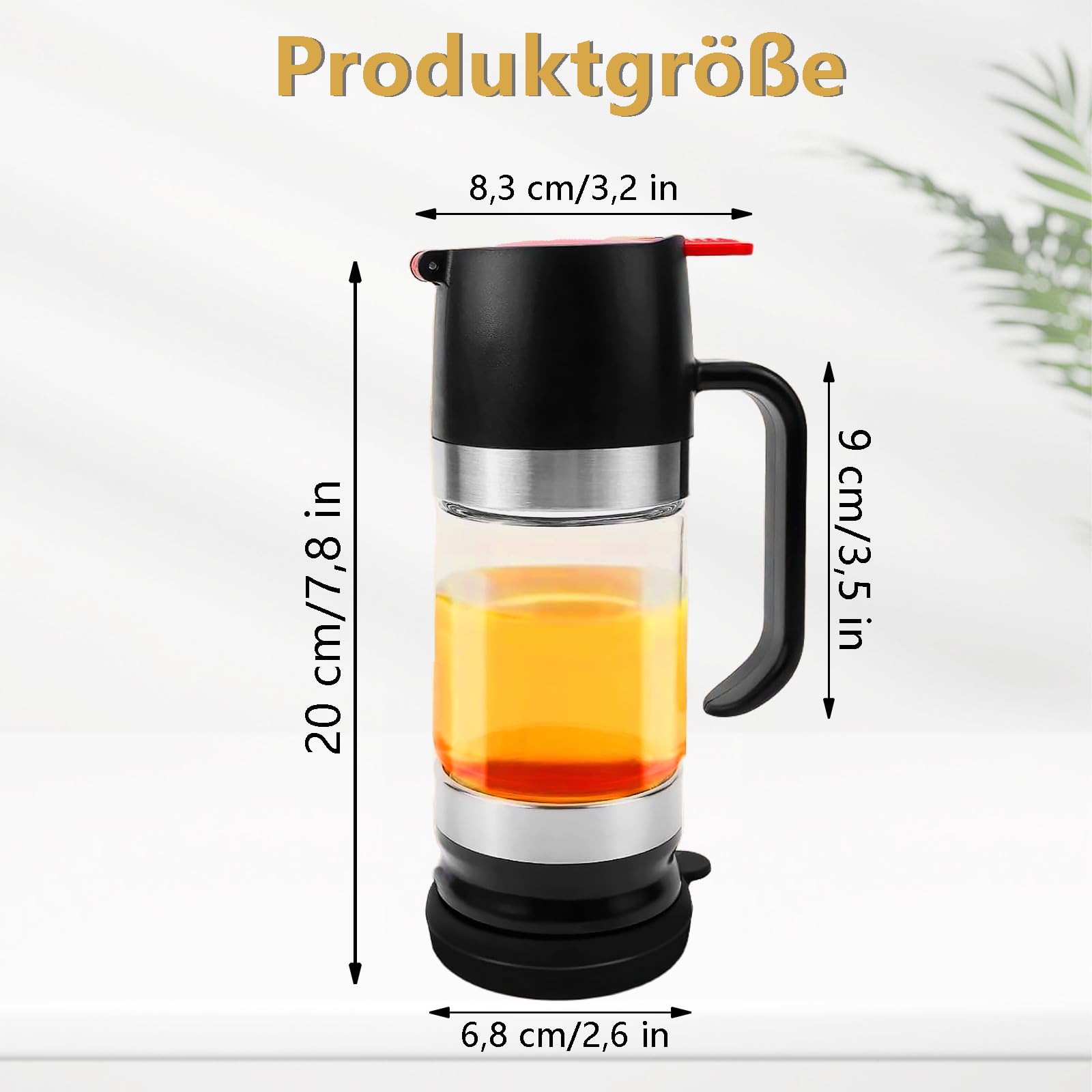dispensador de miel de cristal, negro antigoteo, tarro de 300 ml, dispensador de miel