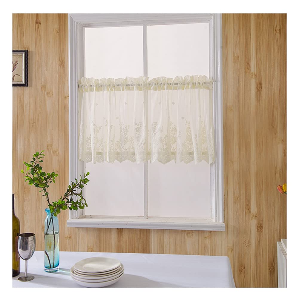 Rideau Brise-Bise Vintage Semi-Transparent - Yurosiay - Pour Cuisine, Salon...
