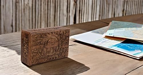 Miniatura 6 de Gran idea de regalo de cumpleaños, caja de joyería decorativa de madera hecha a mano, organizador de joyas, caja de recuerdos, cofre del tesoro,