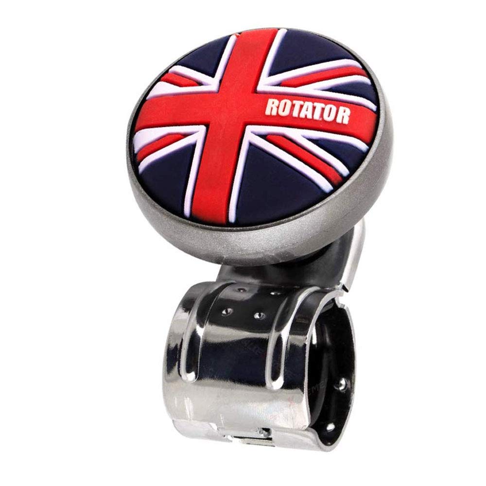 AllExtreme EXSWSUJ1 Steering Wheel Spinner Knob Universal 33mm Diameter Power Handle Suicide Spinner for All Cars and SUV (Union Jack)