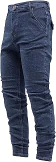 Men's Stretch Baggy Jeans Straight Leg Classic Casual Denim Pants
