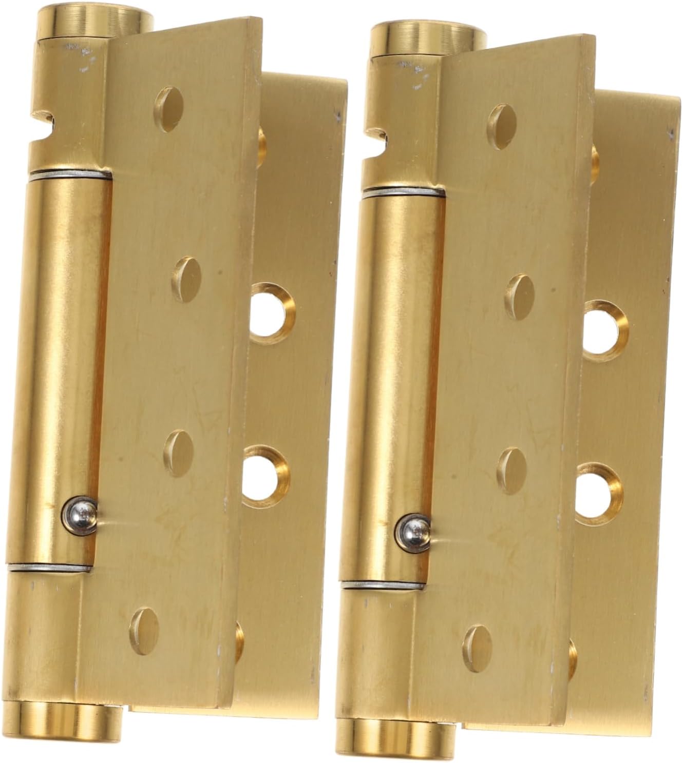 2pcs Heavy Duty Self Closing Spring Door Hinges for Exterior and Interior Use Mute Operation Durable Design for Bathroom Pantry and Storm Doors