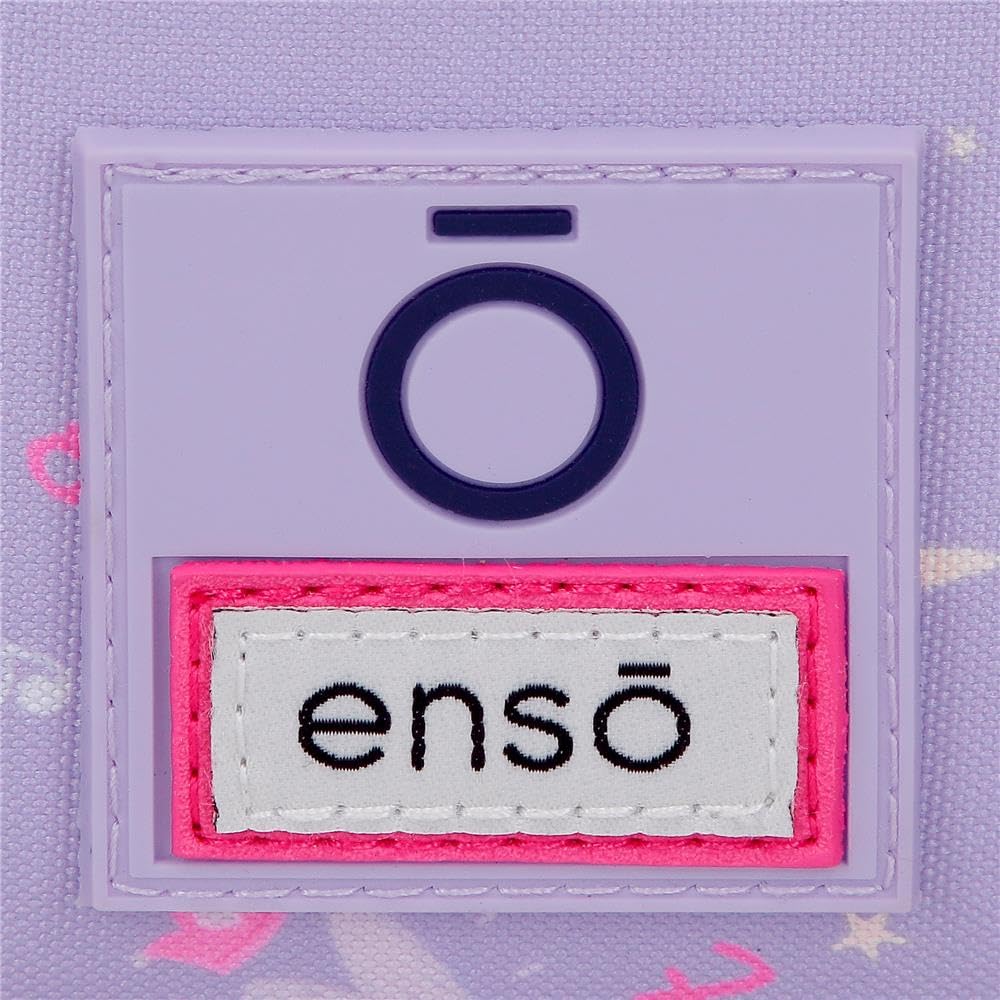 Enso Queen Of Hearts Mochila 2 ruedas Morado 33x44x21 cm Poliéster 30,49L