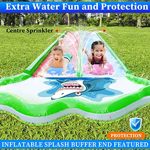 Slip And Slide Lawn Inflatable Water Slide - Heavy Duty Slip Slide With 2 Bodyboards,20X6Ft 10 Lb,Lawn Waterslide Summer Toy With Sprinkler For Kids Adults Backyard Summer Party Yard Outdoor Play #TOP6