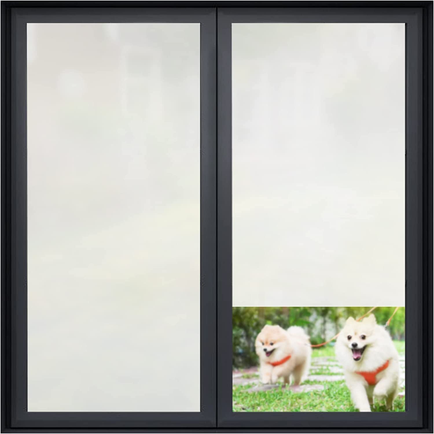 SUNBIRD Window Privacy Film Frosted Glass Sun Blocking Window Tinting Film for Home, Clings Removable Frosting Bathroom Door (24 x 100 Inch, Bird) — Amazon image 3