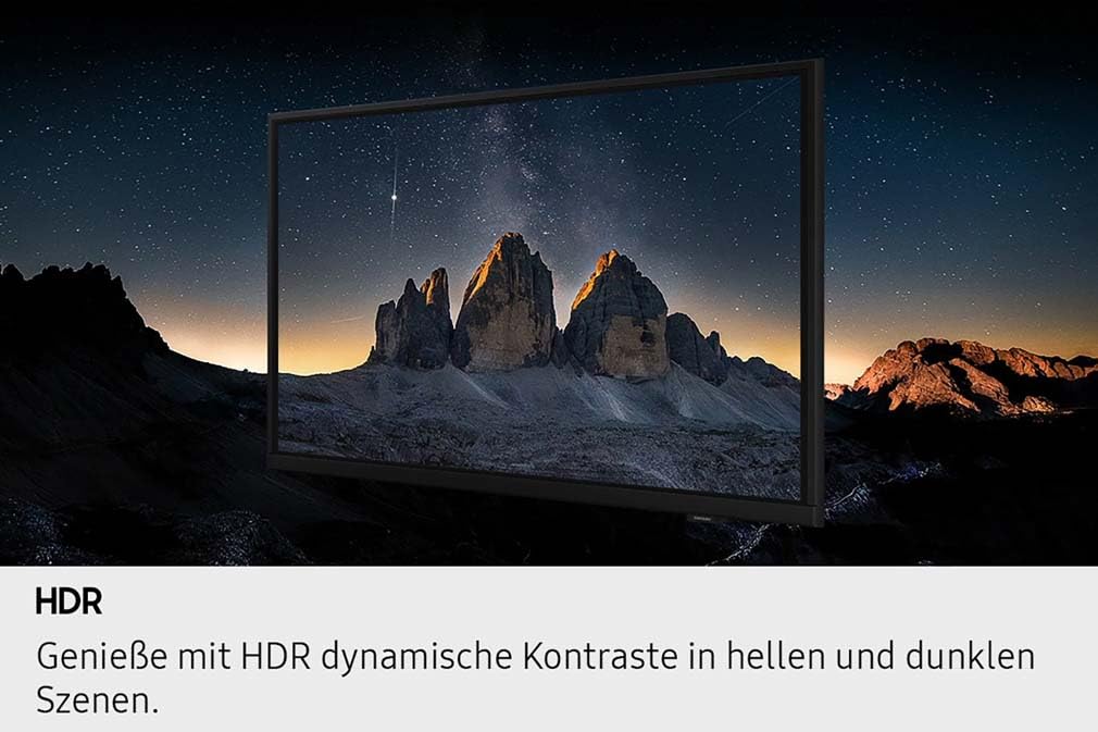 Samsung Full HD F6009F 32 Zoll (81 cm) LED Flachbildfernseher, PurColor-Technologie, HDR, Object Tracking Sound Lite, Knox Security, One UI Tizen, Smart TV, Unbegrenzt kostenlose Inhalte