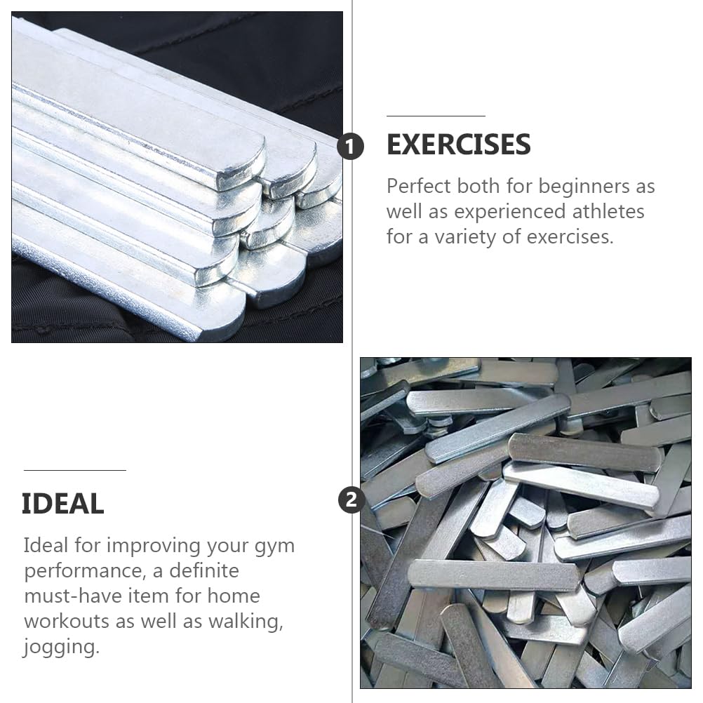 BESPORTBLE 16 Pezzi Piastra Portante Piastre Ponderate Per Il Fitness Allenamento Della Piastre Del Giubbotto Appesantite Gilet Ponderato Per Il Fitness Acciaio Riempitivo Gli Sport