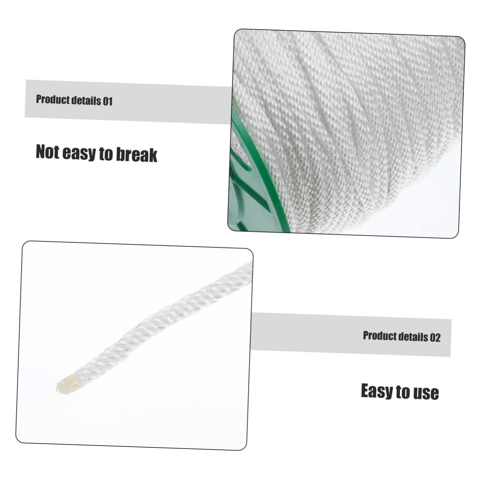 BESPORTBLE Cuerda De De para Cortacésped Motosierra y Desbrozadora Cuerda De Nylon Resistente y Adecuada para De De Transportar y Almacenar