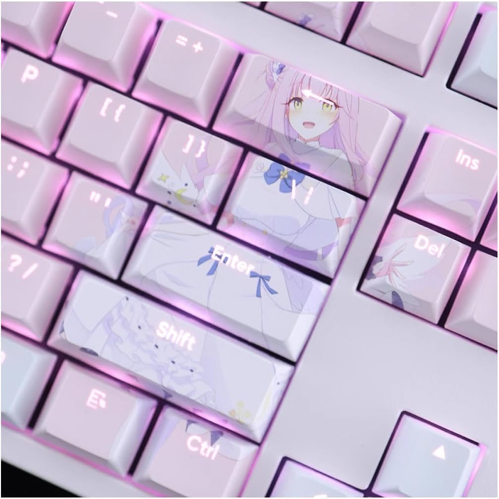 Amazon.co.jp: ブルーアーカイブ 聖園ミカ キーキャップ PBT ブルー