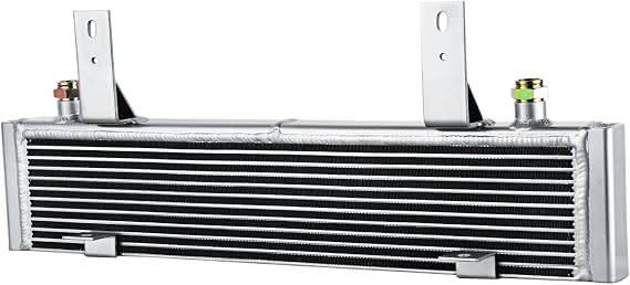 124063000 Heavy Duty Transmission Cooler Bar+Plate for 2011-2014 Chevy Chevrolet GM GMC 2500 3500 2500HD 3500HD V8 6.6L LML Duramax Diesel Oil Cooler Kit 2012 2013 11 12 13 14