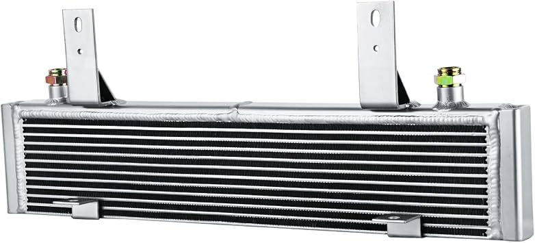 124063000 Heavy Duty Transmission Cooler Bar+Plate for 2011-2014 Chevy Chevrolet GM GMC 2500 3500 2500HD 3500HD V8 6.6L LML Duramax Diesel Oil Cooler Kit 2012 2013 11 12 13 14