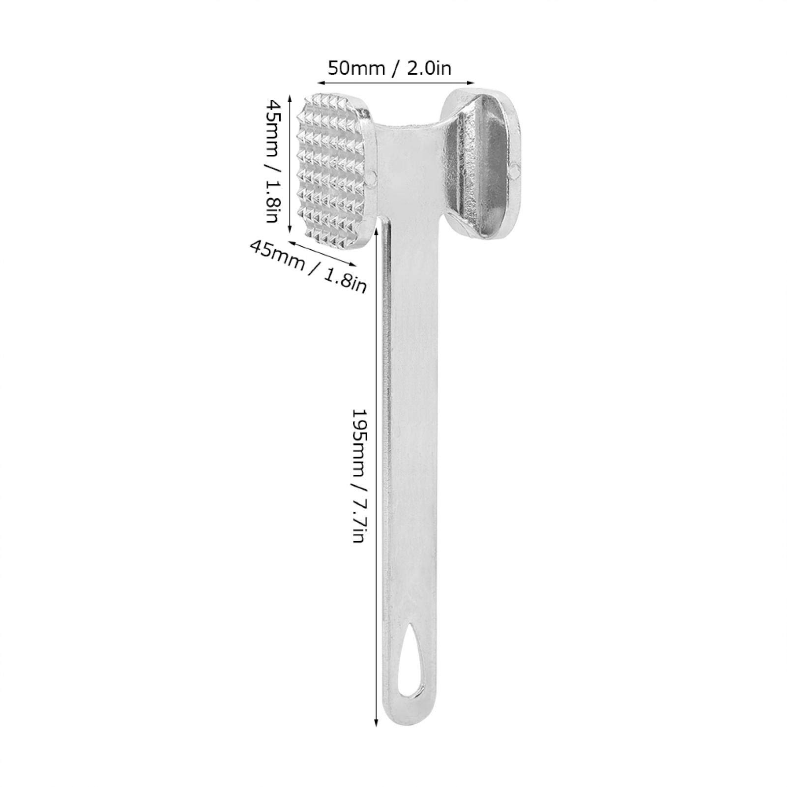 Kleine Vlees Mallet Aluminium Tenderizer, Vlees Tenderizer Tool, Heavy Duty Vlees Mallet, Vlees Hamer, Metalen Vlees Pounder, Steak Rundvlees Kip Hammer Keuken Tool