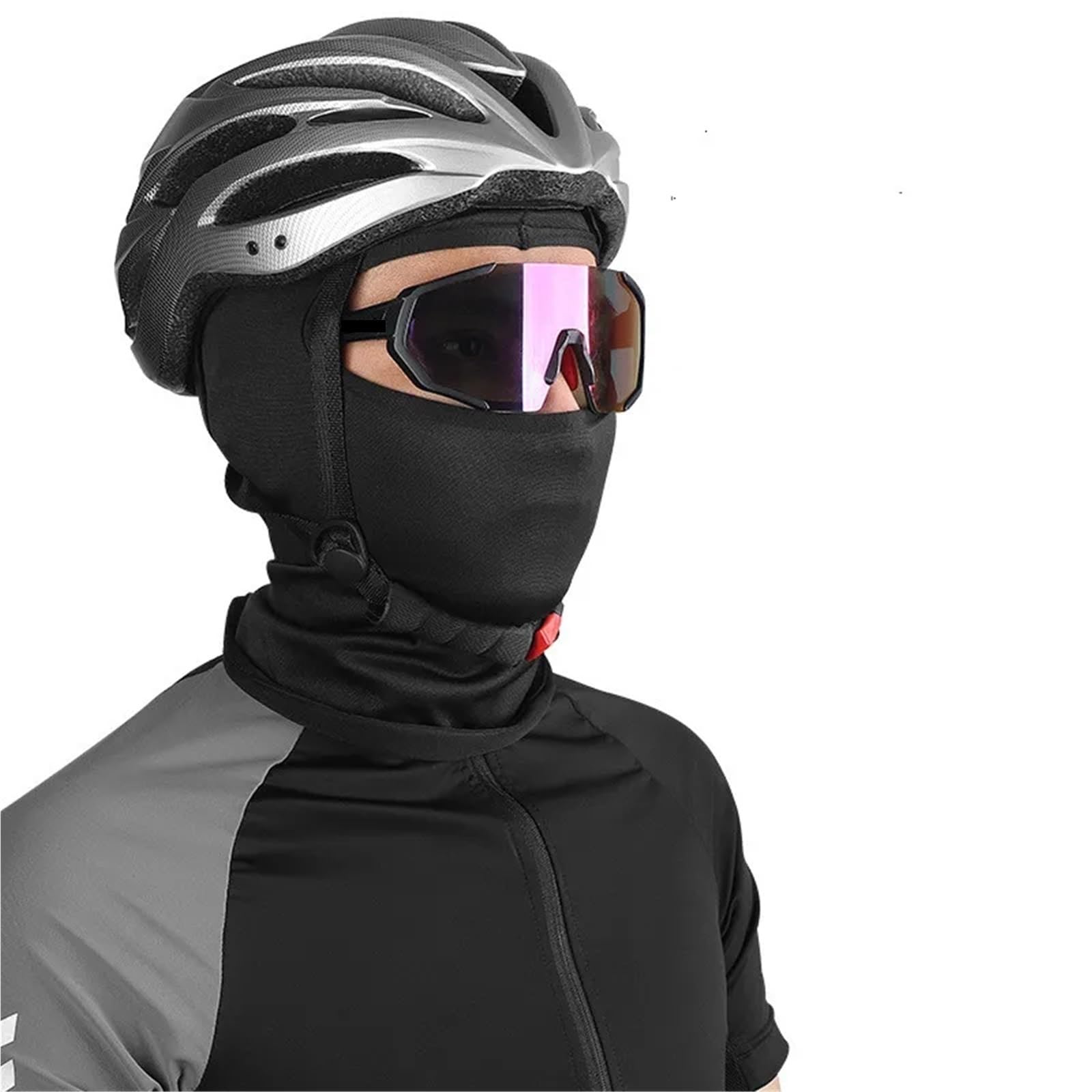 2 Stück Motorradmaske Radfahren Sturmhaube Vollabdeckung Gesichtsmaske Hut Skihals für Outdoor