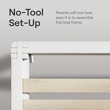 Nectar Upholstered Headboard, Twin, Linen, Attachable to Bamboo Bed Frame