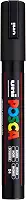Marcador Permanente Multiuso Posca PC-5M, Preto, Sertic