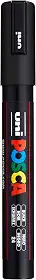 Marcador Permanente Multiuso Posca PC-5M, Preto, Sertic