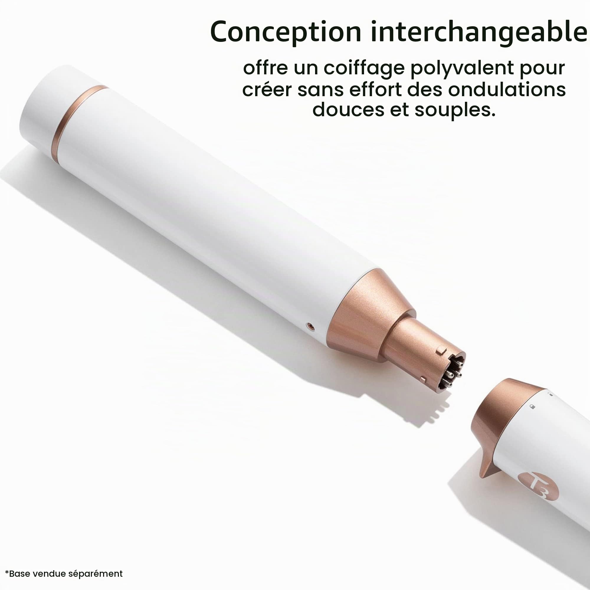 T3 Fer à Friser Interchangeable et Cylindres de Coiffage