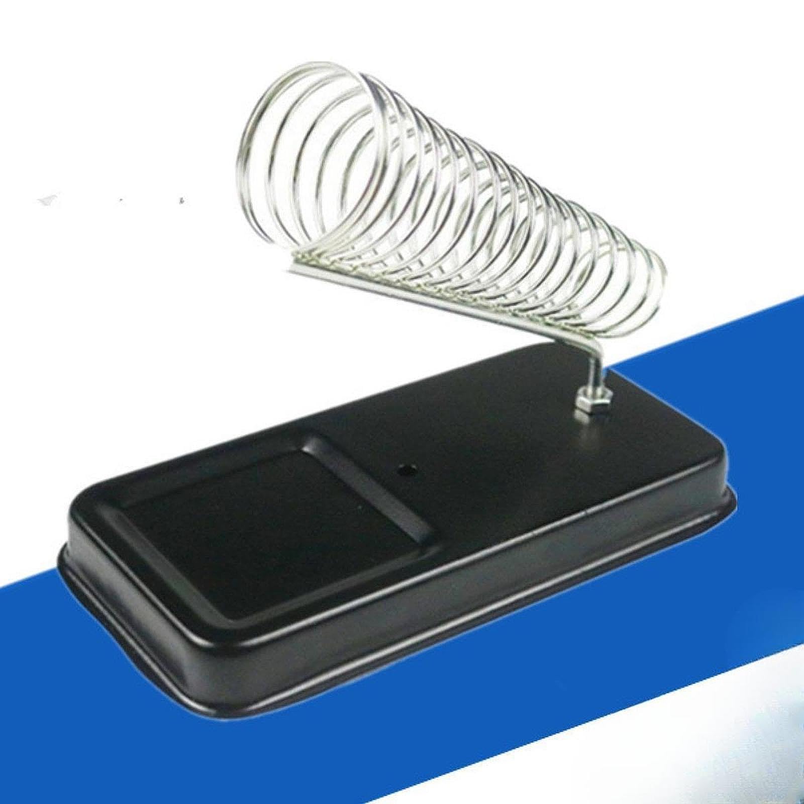 Fancyes Electric Soldering Iron Stand Soldering Station with Sponge Slot Spiral Holder Stable for Workbench Professional Electricians