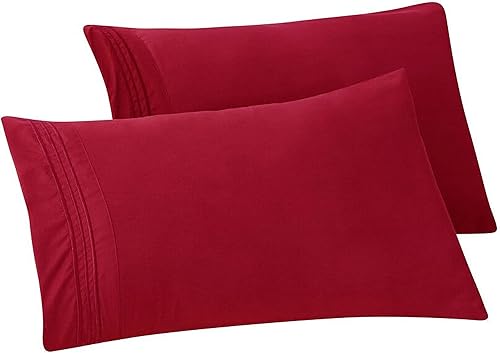Miniatura 3 de Elegant Comfort Juego de fundas de almohada de 2 piezas de calidad hotelera, lujosas y suaves fundas de almohada de calidad egipcia de 1500 hilos,